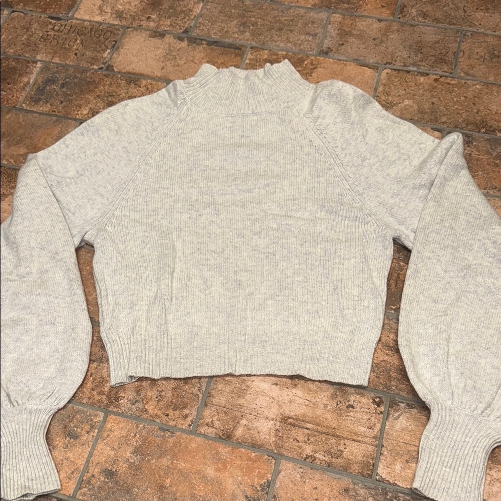 BCBGMaxAzria Light Gray Turtleneck Sweater